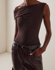 Carlin One-Shoulder Top by AGOLDE, side view