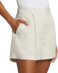 LINEN PLEATED SHORT