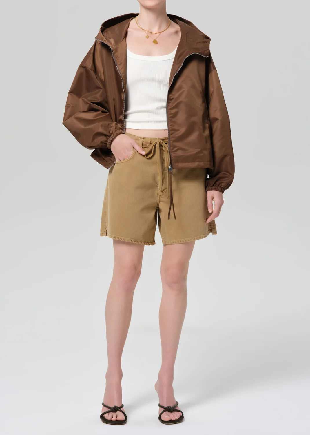 CROPPED WINDBREAKER