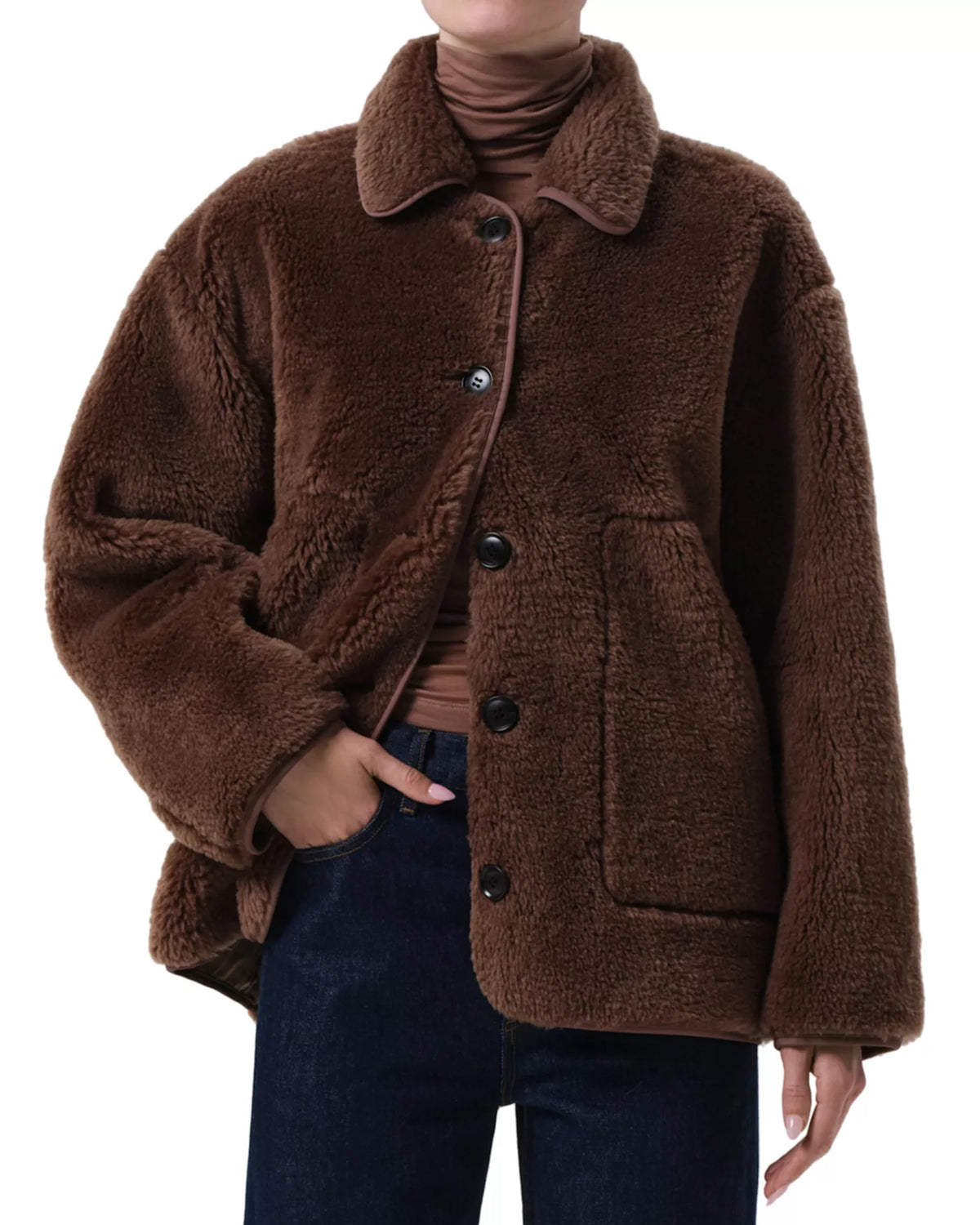 Astrid Sherpa Jacket by Citizens of Humanity, front view