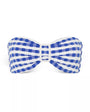 MARGOT JACQUARD COTTAGE BANDEAU TOP