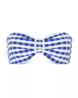 MARGOT JACQUARD COTTAGE BANDEAU TOP