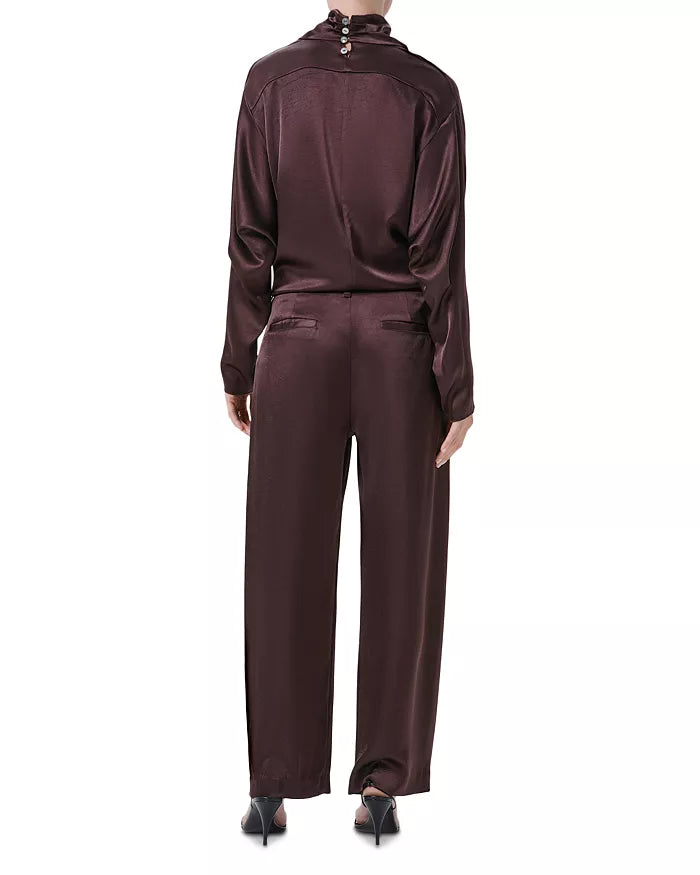 BRYNN TROUSER IN SATIN