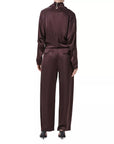 BRYNN TROUSER IN SATIN