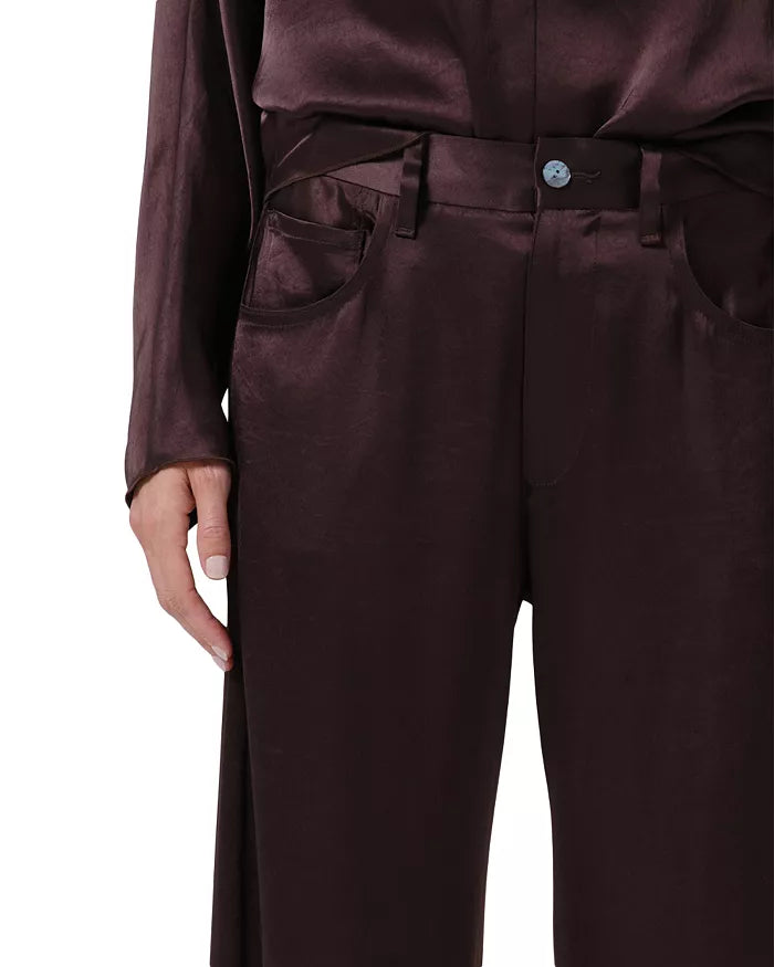 BRYNN TROUSER IN SATIN