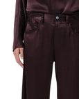 BRYNN TROUSER IN SATIN