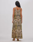 Annebeth Ikat V-Neck Dress by Rabens Saloner, side view
