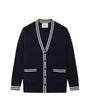 Cashmere Varsity Cardigan by White + Warren, side view