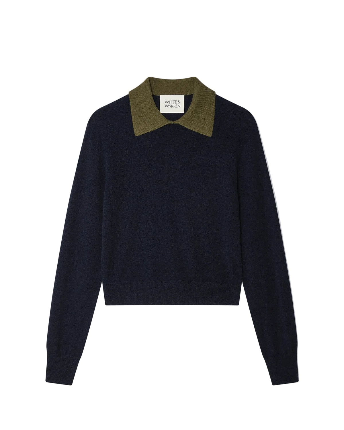 CASHMERE LAYERED COLLAR SWEATER
