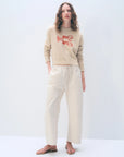 CASHMERE EMBROIDERED LOBSTER CREWNECK