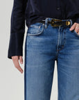 LINDZ EASY STRAIGHT WITH TUXEDO STRIPE