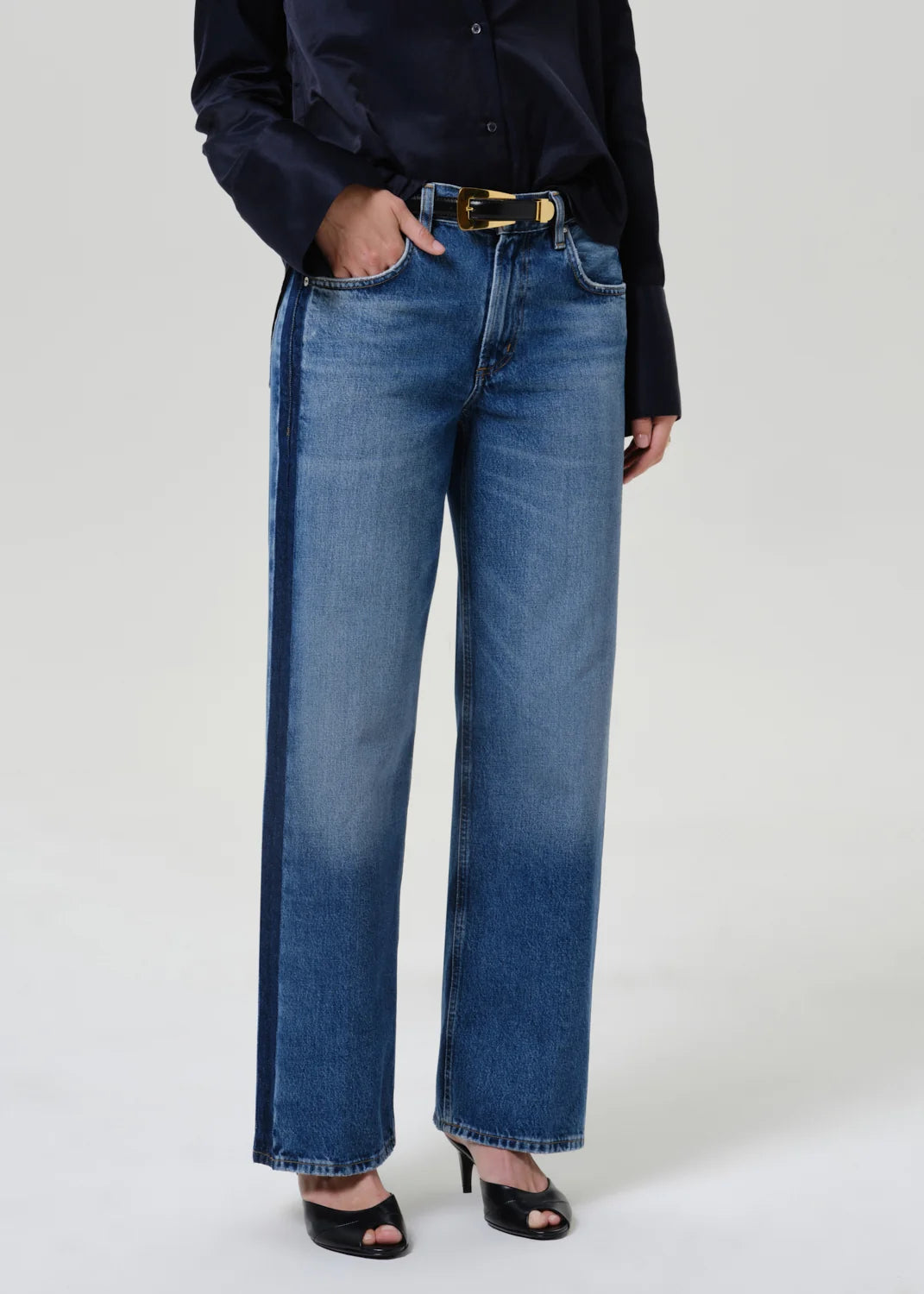 LINDZ EASY STRAIGHT WITH TUXEDO STRIPE