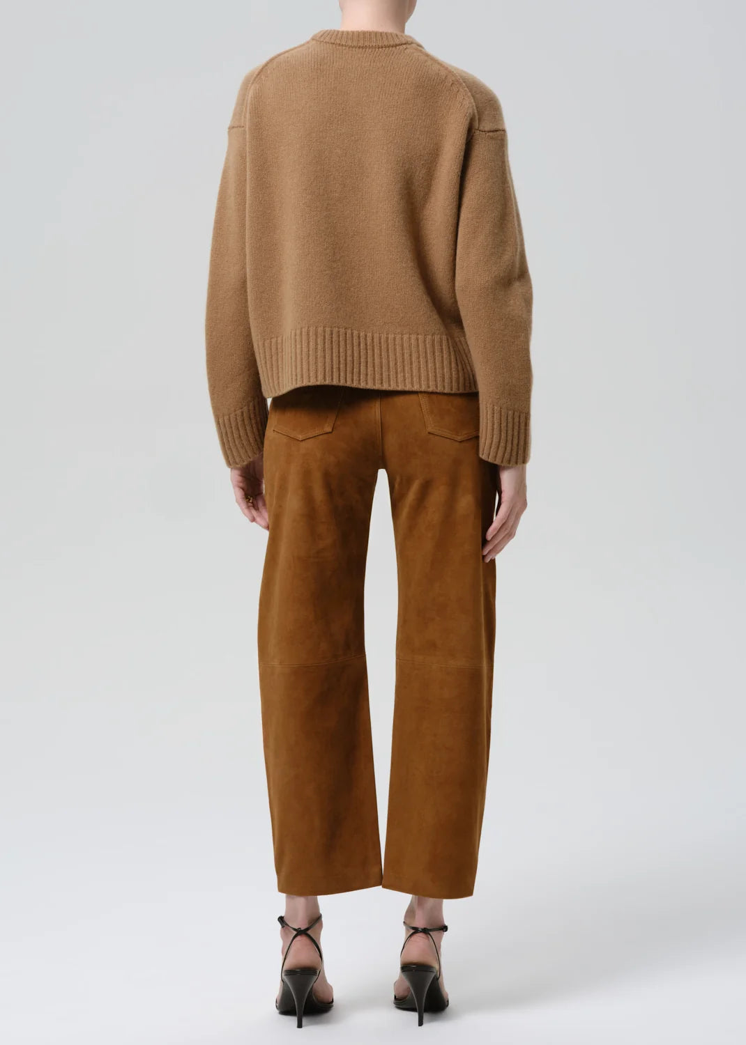 Miro Relaxed Suede Pant by Citizens of Humanity, back view