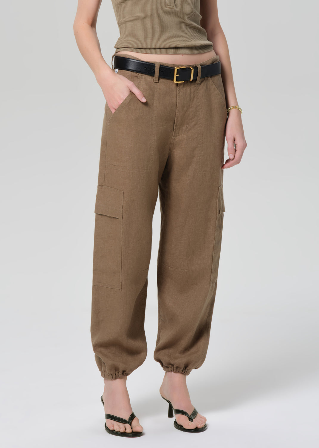 CIELA LINEN BALLOON UTILITY PANT