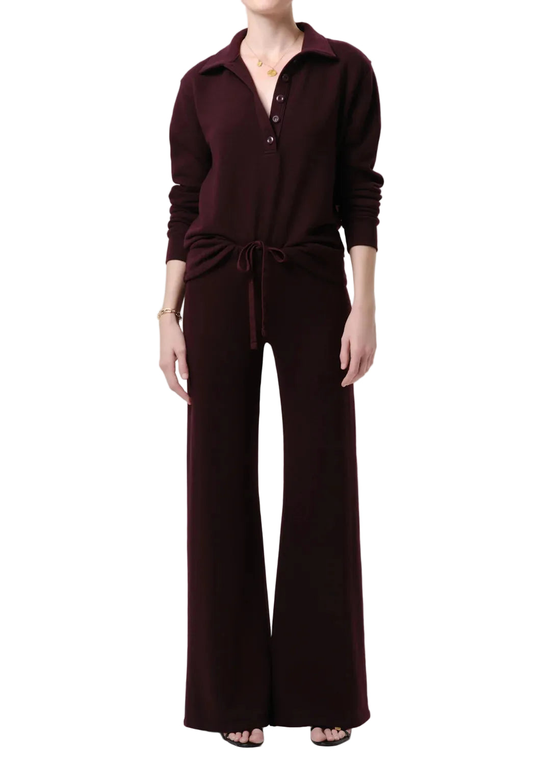 Nora Pull On Pant by Citizens of Humanity in Mahogany, styled view