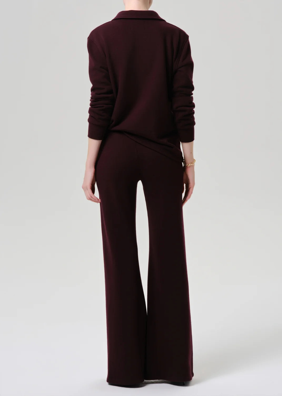 Nora Pull On Pant by Citizens of Humanity in Mahogany, detail view
