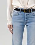 Savannah Cigarette Jean by Citizens of Humanity in sunlit, side view