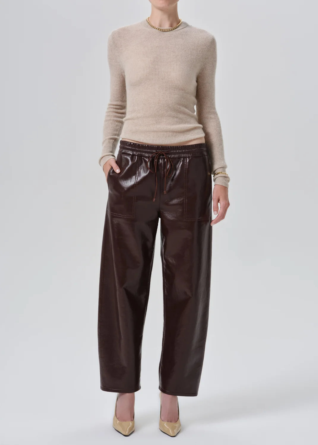 Rework Leather Pull On Pant by Citizens of Humanity, side view