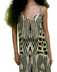 ANNEBETH - IKAT V-DRESS
