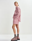 Jeeuw Rhinestone Mini Shorts by Essentiel Antwerp, back view