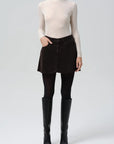 Trapeze Skirt by Citizens of Humanity in carob, side view