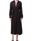 Camillia Shirt Dress by Citizens of Humanity in brown, front view
