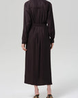 Camillia Shirt Dress by Citizens of Humanity in brown, detail view