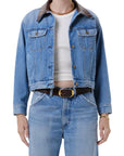 Skylar Denim Jacket by Citizens of Humanity in sunlit, front view