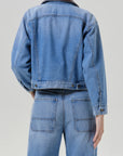 Skylar Denim Jacket by Citizens of Humanity in sunlit, detail view