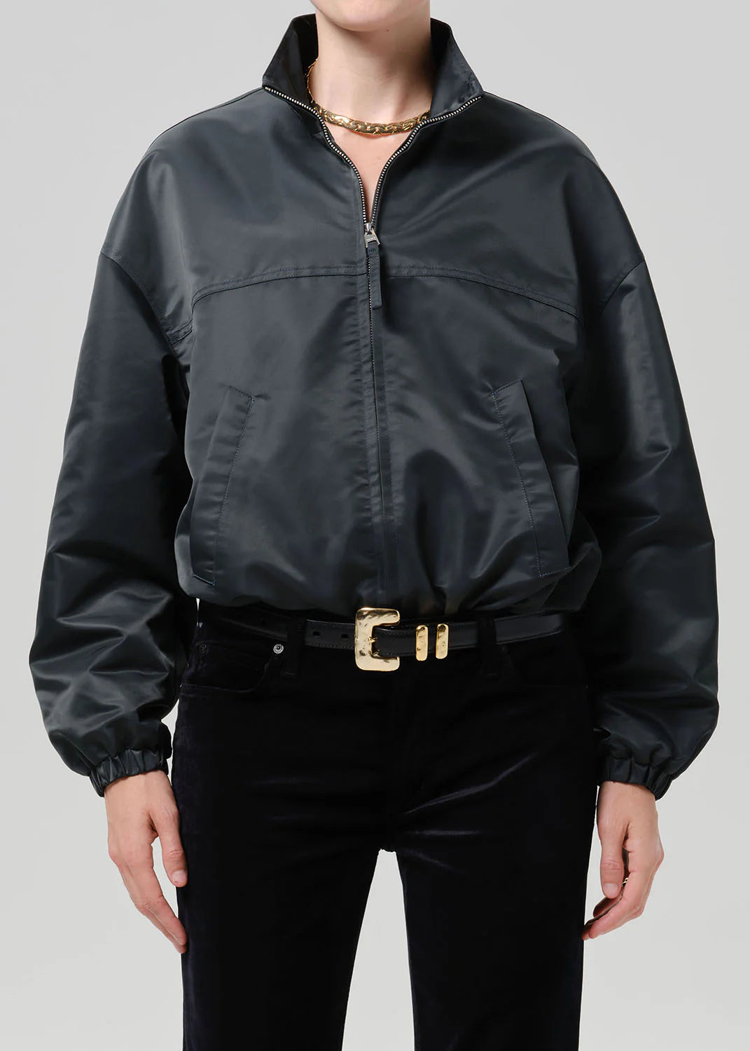 Barracuta Nylon Bubble Jacket by Citizens of Humanity in juniper, back view