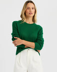 CAMILLE CASHMERE POINTELLE PULLOVER