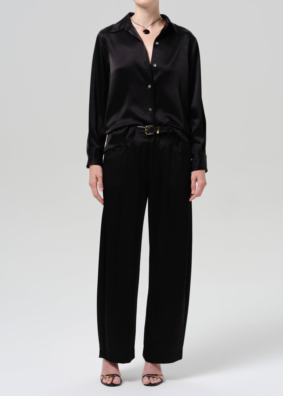 BRYNN TROUSER IN SATIN
