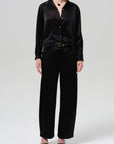 BRYNN TROUSER IN SATIN