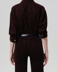 Kayla Corduroy Shirt by Citizens of Humanity, fabric detail