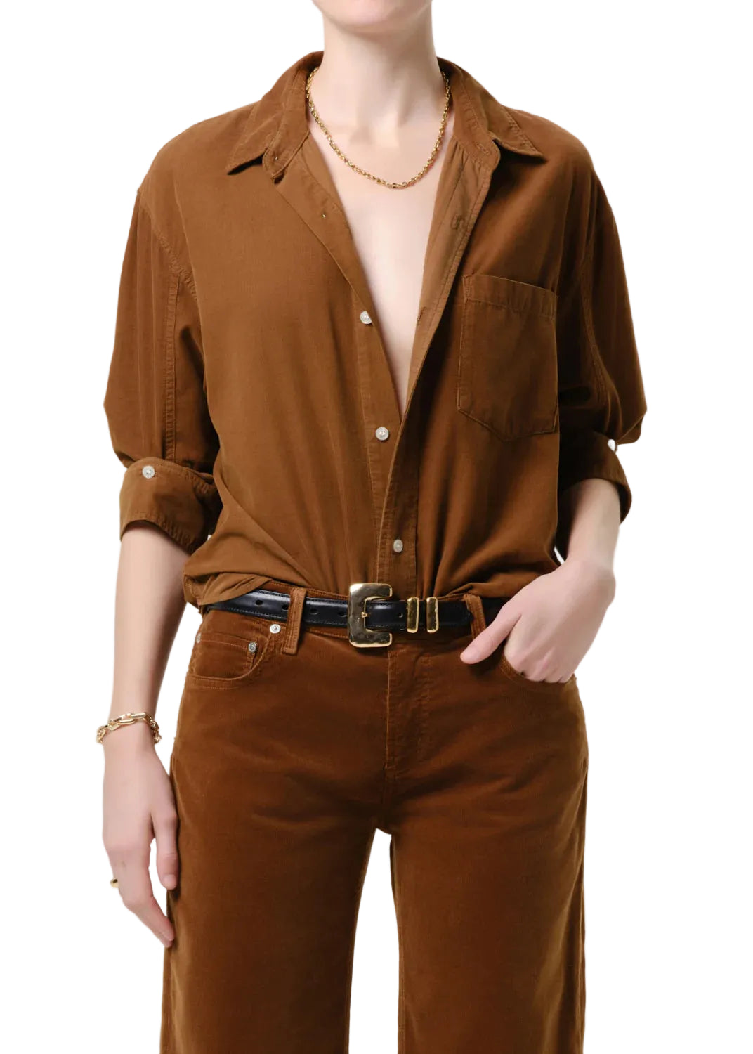 Kayla Corduroy Shirt by Citizens of Humanity, front view