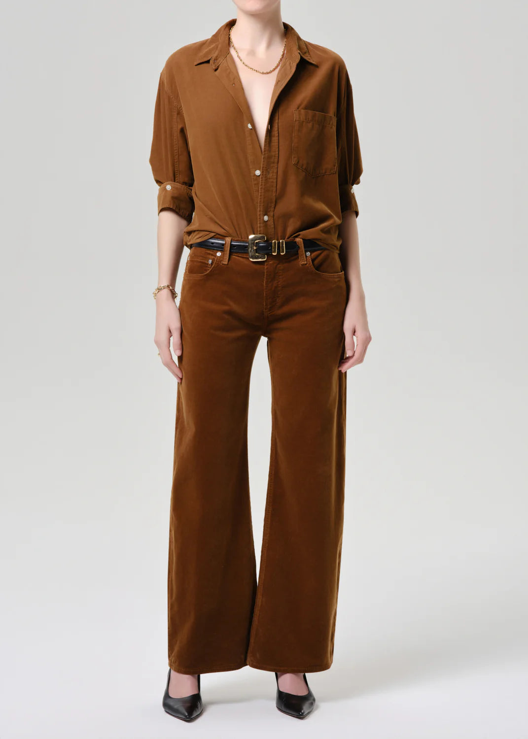 Kayla Corduroy Shirt by Citizens of Humanity, back view