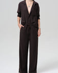 Kayla Twill Shirt by Citizens of Humanity in brown, back view