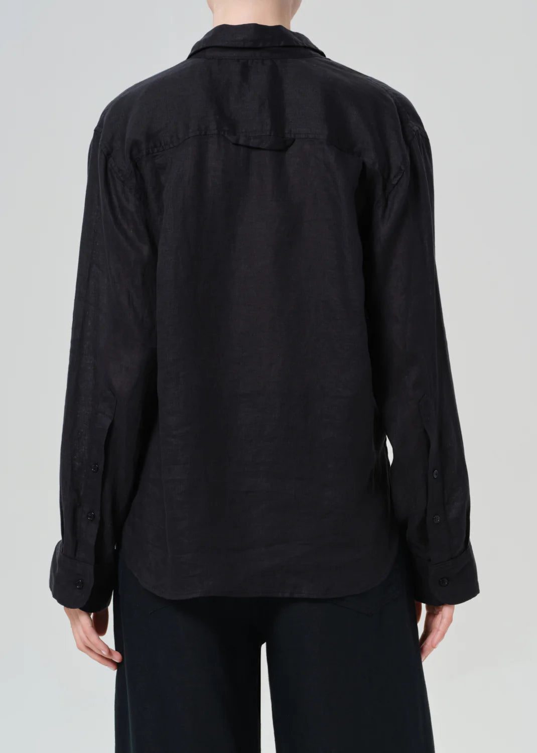 KAYLA SHRUNKEN LINEN SHIRT