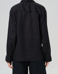 KAYLA SHRUNKEN LINEN SHIRT