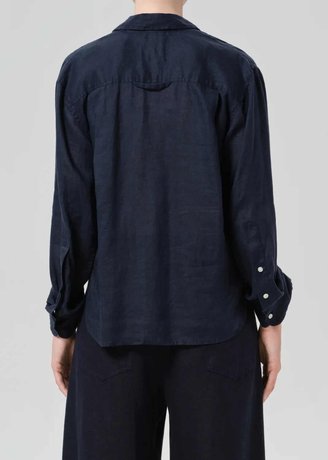 KAYLA SHRUNKEN LINEN SHIRT