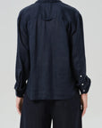 KAYLA SHRUNKEN LINEN SHIRT