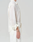 KAYLA SHRUNKEN LINEN SHIRT