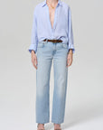 KAYLA SHRUNKEN LINEN SHIRT