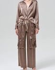Tullah Satin Shirt by Citizens of Humanity, side view