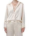 Tullah Satin Shirt by Citizens of Humanity, front view