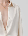 Tullah Satin Shirt by Citizens of Humanity, back view