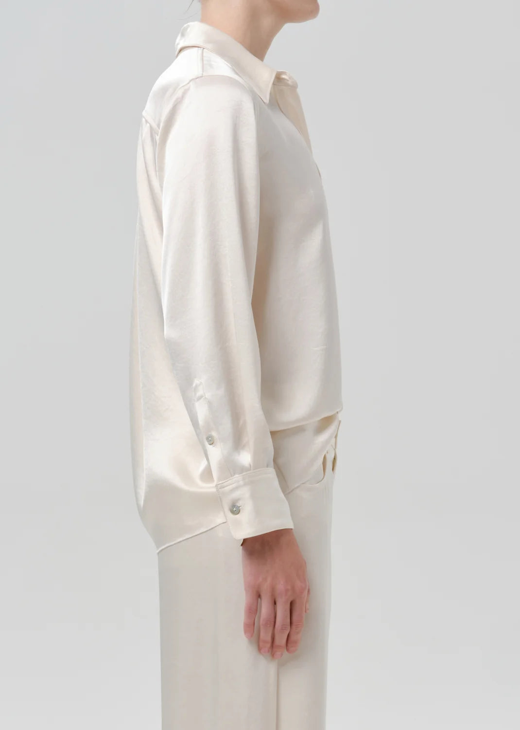 Tullah Satin Shirt by Citizens of Humanity, detail view