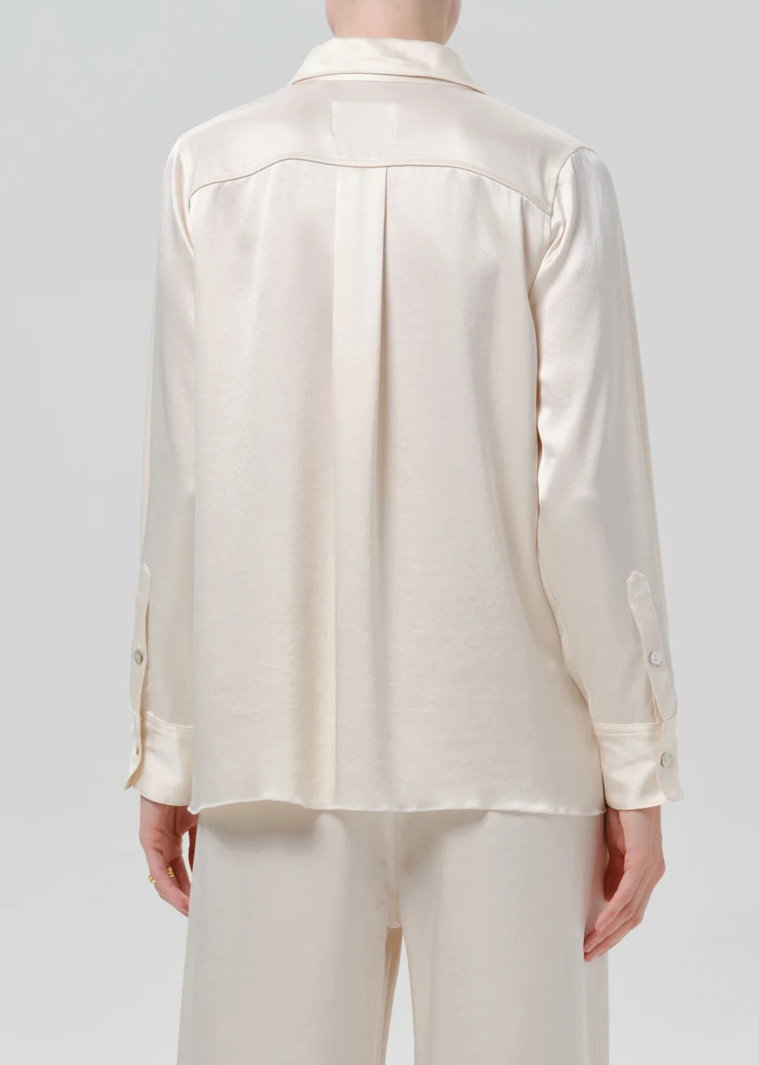 Tullah Satin Shirt by Citizens of Humanity, styled view