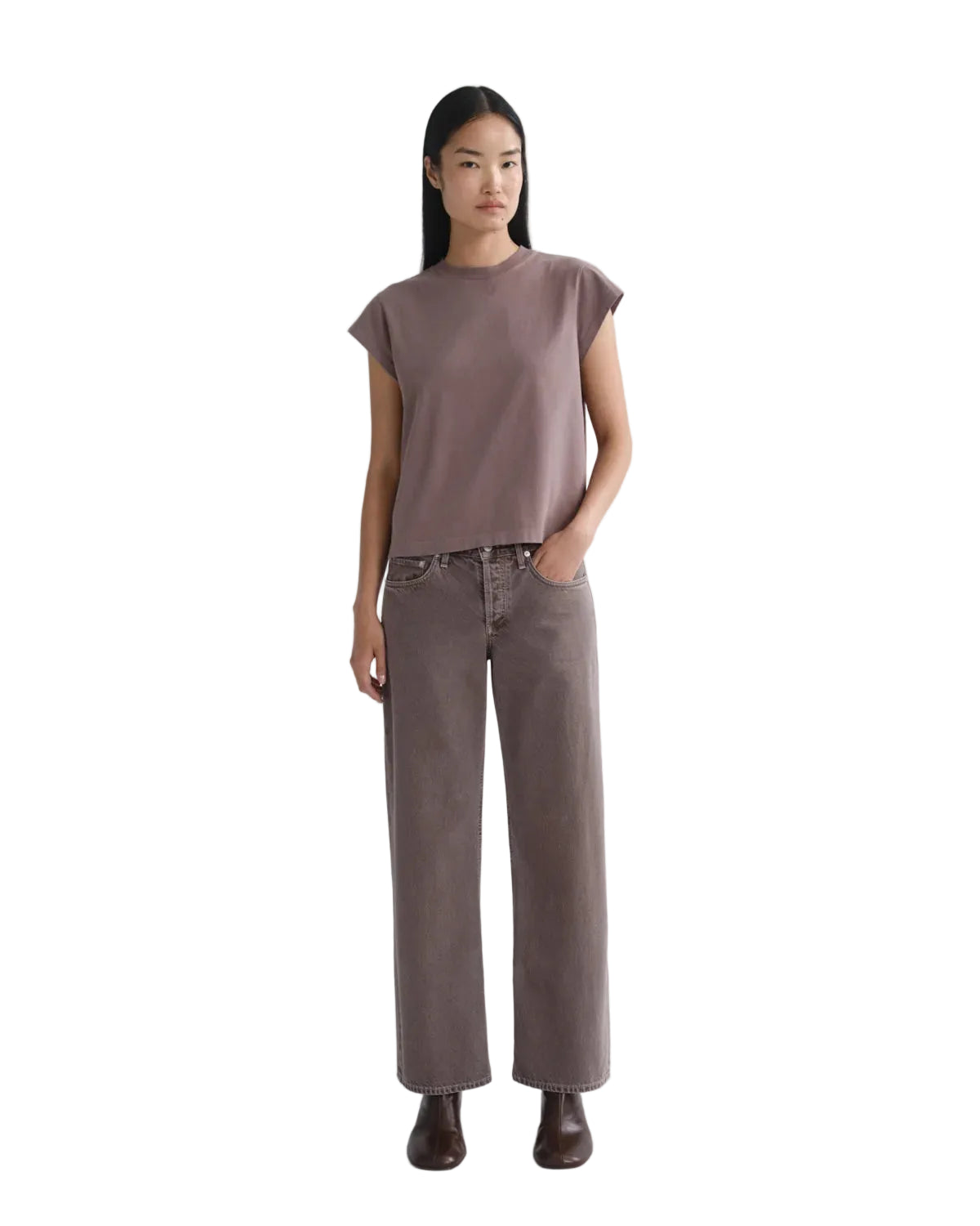 Low Rise Loose Jean by AGOLDE, front view