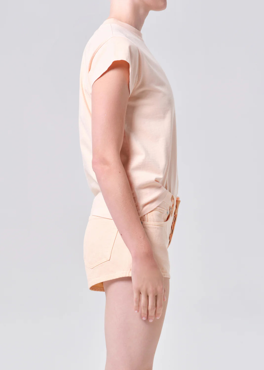 LONG LINE BRYCE CAP SLEEVE TEE